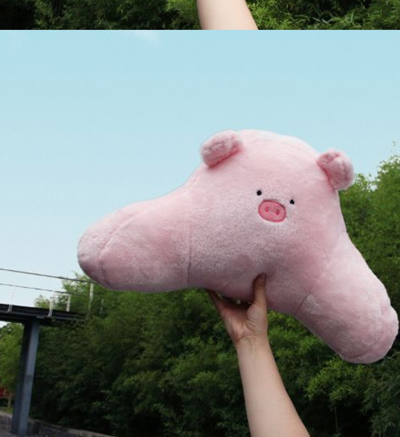Automotive Headrest Car Neck Pillow Female Creative Cartoon Cute Plush Pillow Car Seat Bear Back Cushion Throw Pillow