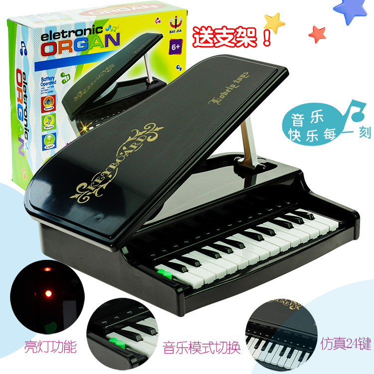 Children&#039;s Electronic Keyboard Support One Piece Dropshipping Foreign Trade Popular Style 3-7 Years Old Children Early Education Educational Toys Music Little Piano Pattern