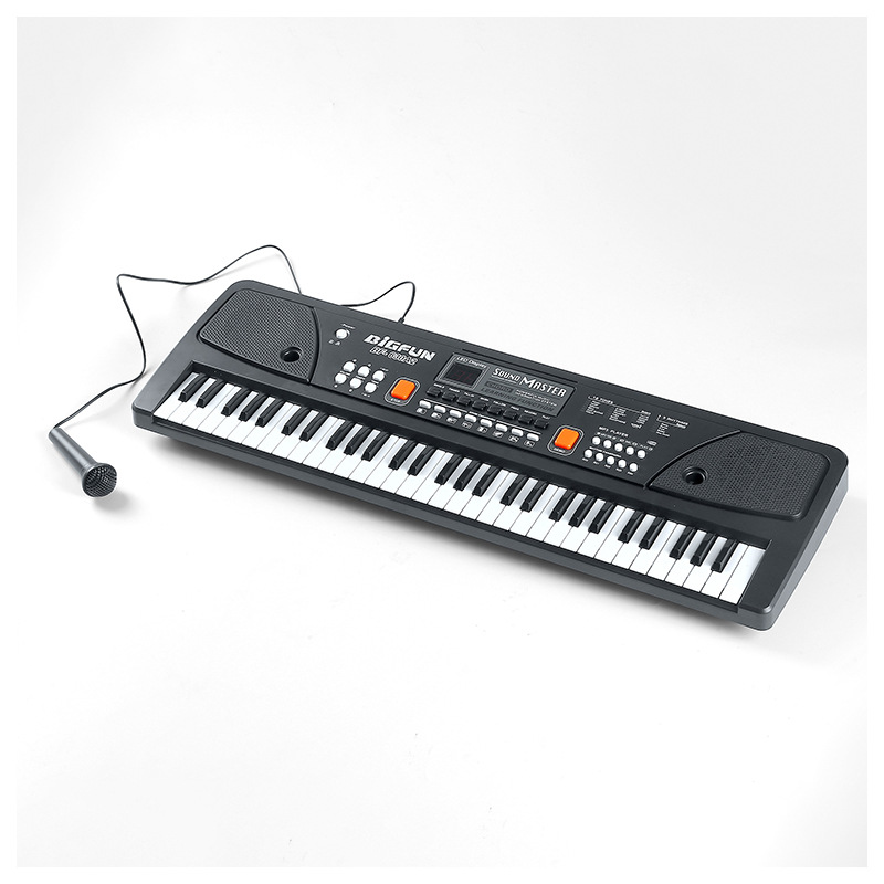 Wholesale Children&#039;s Electronic Keyboard Piano with Microphone Multi-Function 61 Key 16 Tone 5 Rhythm with USB/MP3