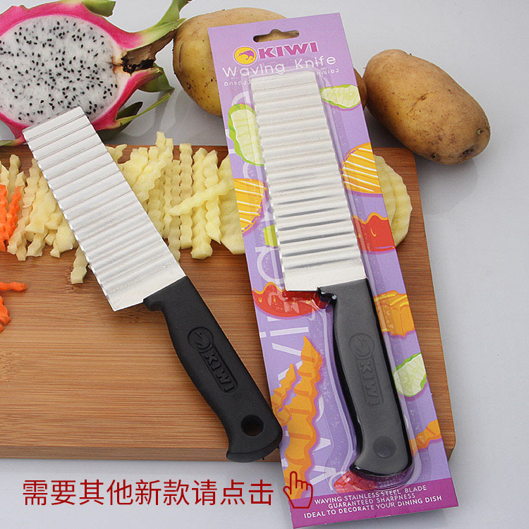 French Stainless Steel Striped Knife Potato Corrugated Shredder Household Creative French Fries Flower Cutter Whole French Stainless Steel Striped Knife Potato Corrugated Shredder Household Creative French Fries Flower Cutter Whole