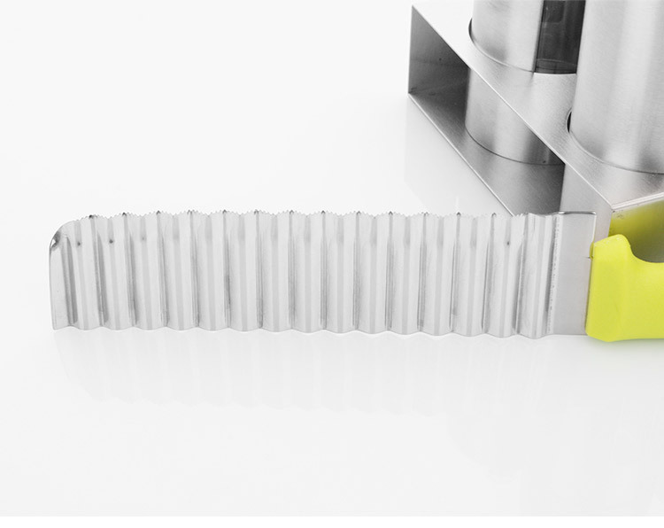 French Stainless Steel Striped Knife Potato Corrugated Shredder Household Creative French Fries Flower Cutter Whole French Stainless Steel Striped Knife Potato Corrugated Shredder Household Creative French Fries Flower Cutter Whole