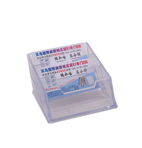 Three plastic transparent advertising Office business card case