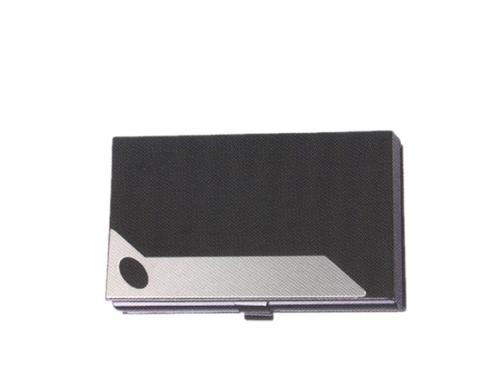 Leather and aluminum business card case card holder card packs