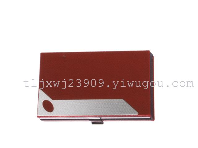 Leather and aluminum business card case card holder card packs Leather and aluminum business card case card holder card packs