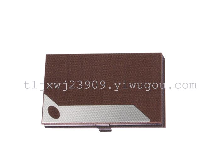 Leather and aluminum business card case card holder card packs Leather and aluminum business card case card holder card packs