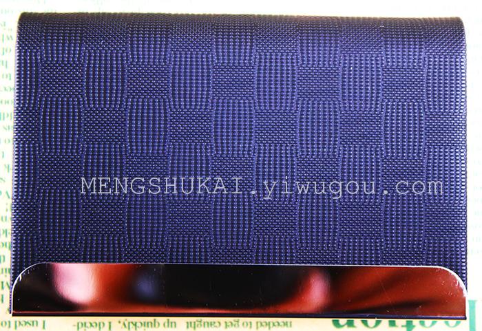 Latest high grade business gift card case card box PU color leather and metal combination Latest high grade business gift card case card box PU color leather and metal combination
