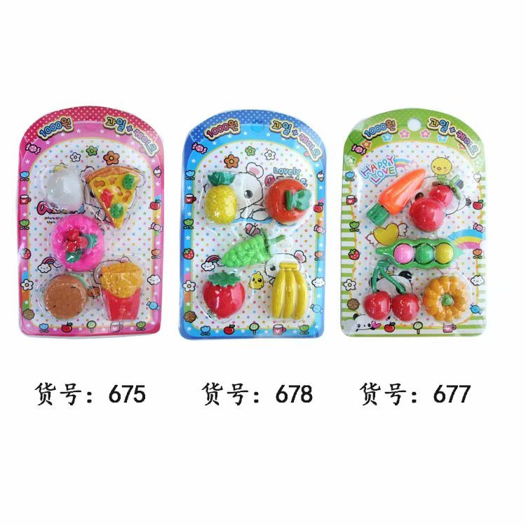 Imitation food cake vegetable fruit eraser suction card Imitation food cake vegetable fruit eraser suction card