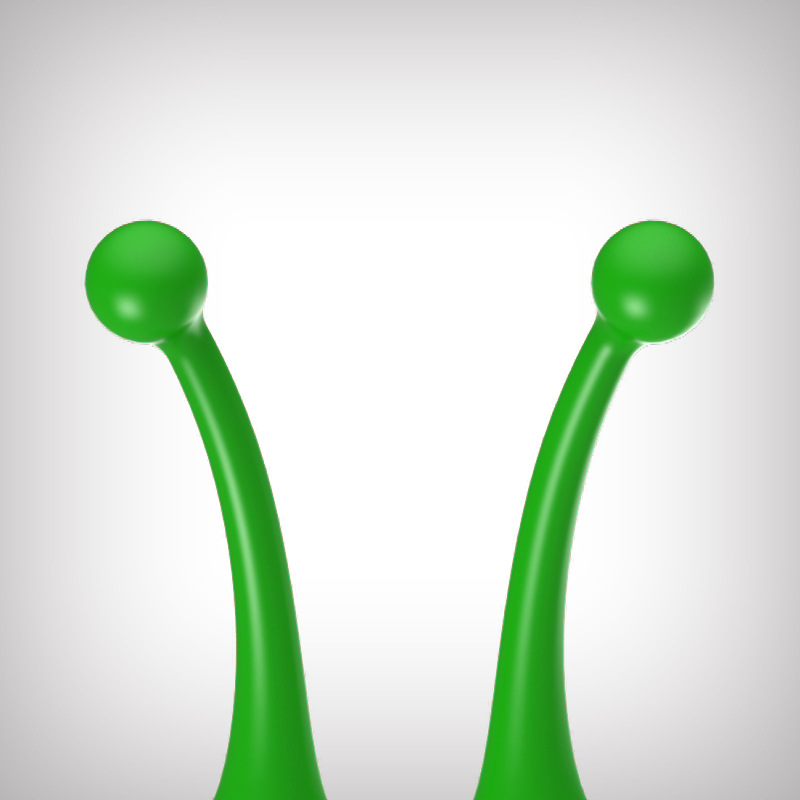 [Car Search Tool] Ask Children's Car 3D Decorative Stickers Anti-Collision Devil Horn Small Sapling Small Tentacles