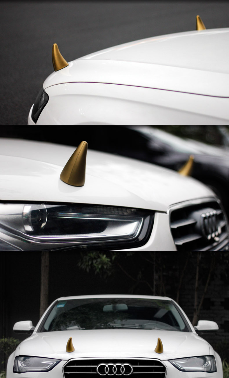 [Car Search Tool] Ask Children's Car 3D Decorative Stickers Anti-Collision Devil Horn Small Sapling Small Tentacles