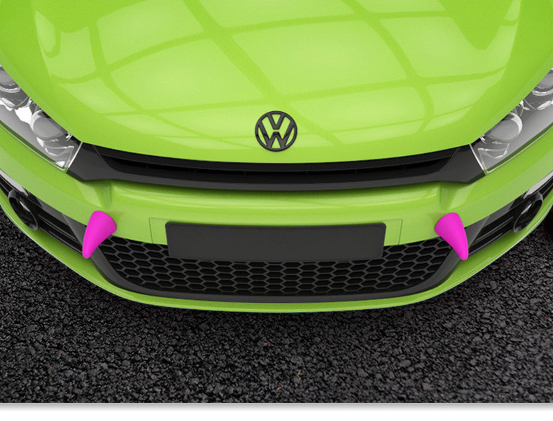 [Car Search Tool] Ask Children's Car 3D Decorative Stickers Anti-Collision Devil Horn Small Sapling Small Tentacles