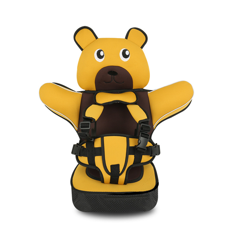 Simple Children's Non-Safe Seat Cushion Non-for Cars Portable Back Belt 0-4 3-12 Years Old