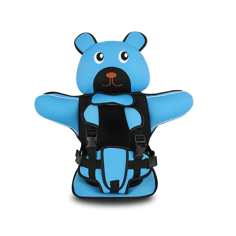Simple Children's Non-Safe Seat Cushion Non-for Cars Portable Back Belt 0-4 3-12 Years Old