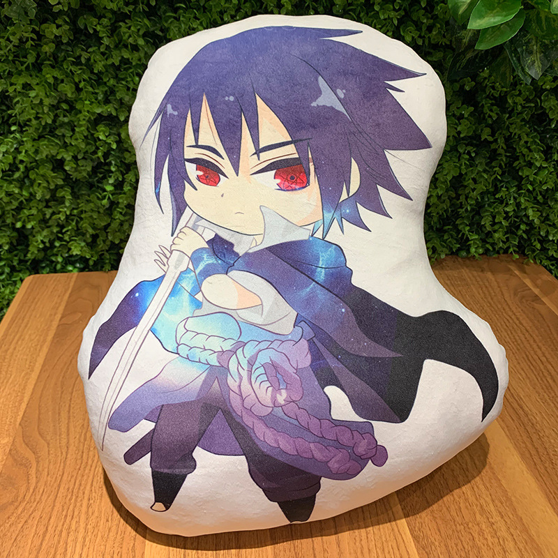 Two-Dimensional Anime Peripheral Derivatives Naruto Sasuke Naruto Special-Shaped Pillow Office Company Back Cushion/Seat Cushion