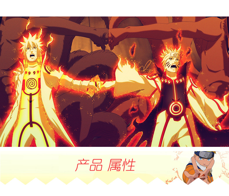 Two-Dimensional Anime Peripheral Derivatives Naruto Sasuke Naruto Special-Shaped Pillow Office Company Back Cushion/Seat Cushion