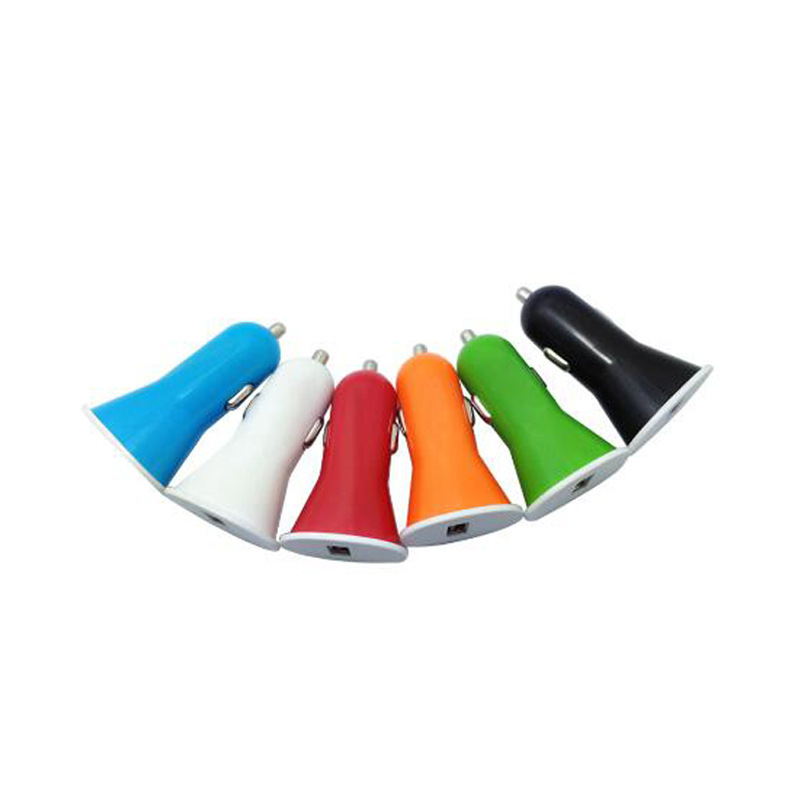 Cross-Border High-Profile Figure Small Horn Car Charger 5v2a Mini Car Charger Car Mobile Phone USB Charging Head