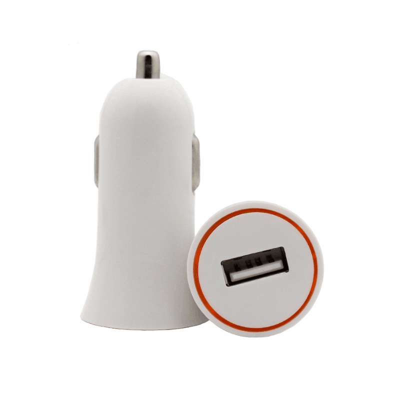 Cross-Border High-Profile Figure Small Horn Car Charger 5v2a Mini Car Charger Car Mobile Phone USB Charging Head
