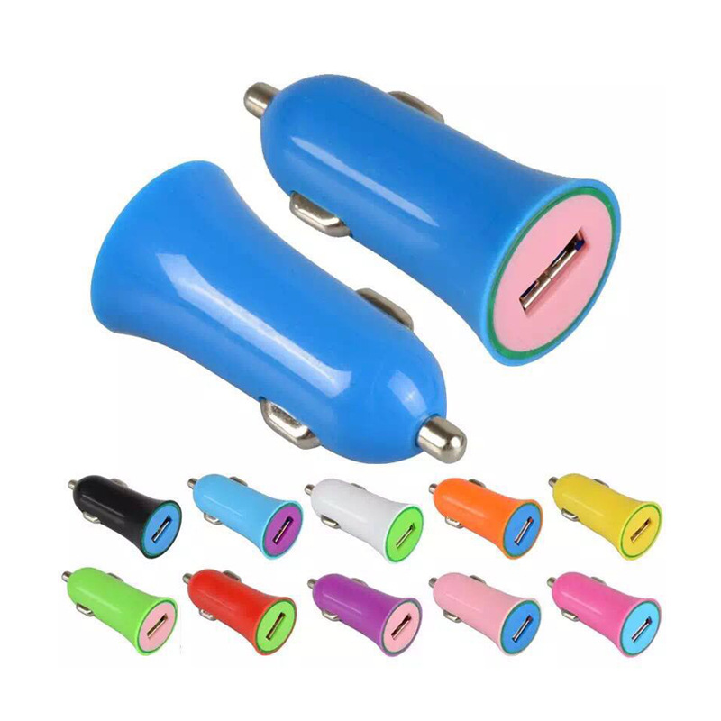 Cross-Border High-Profile Figure Small Horn Car Charger 5v2a Mini Car Charger Car Mobile Phone USB Charging Head