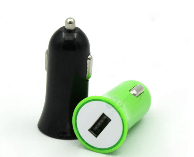 Cross-Border High-Profile Figure Small Horn Car Charger 5v2a Mini Car Charger Car Mobile Phone USB Charging Head