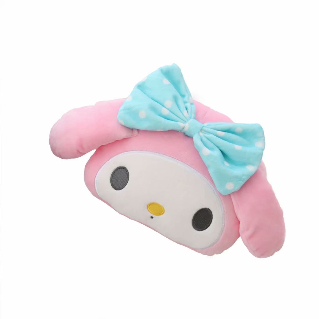 Japanese Cute Little Devil Automotive Headrest Car Seat Bone Pillow Back Cushion Throw Pillow Cushion Car Pillow Cushion