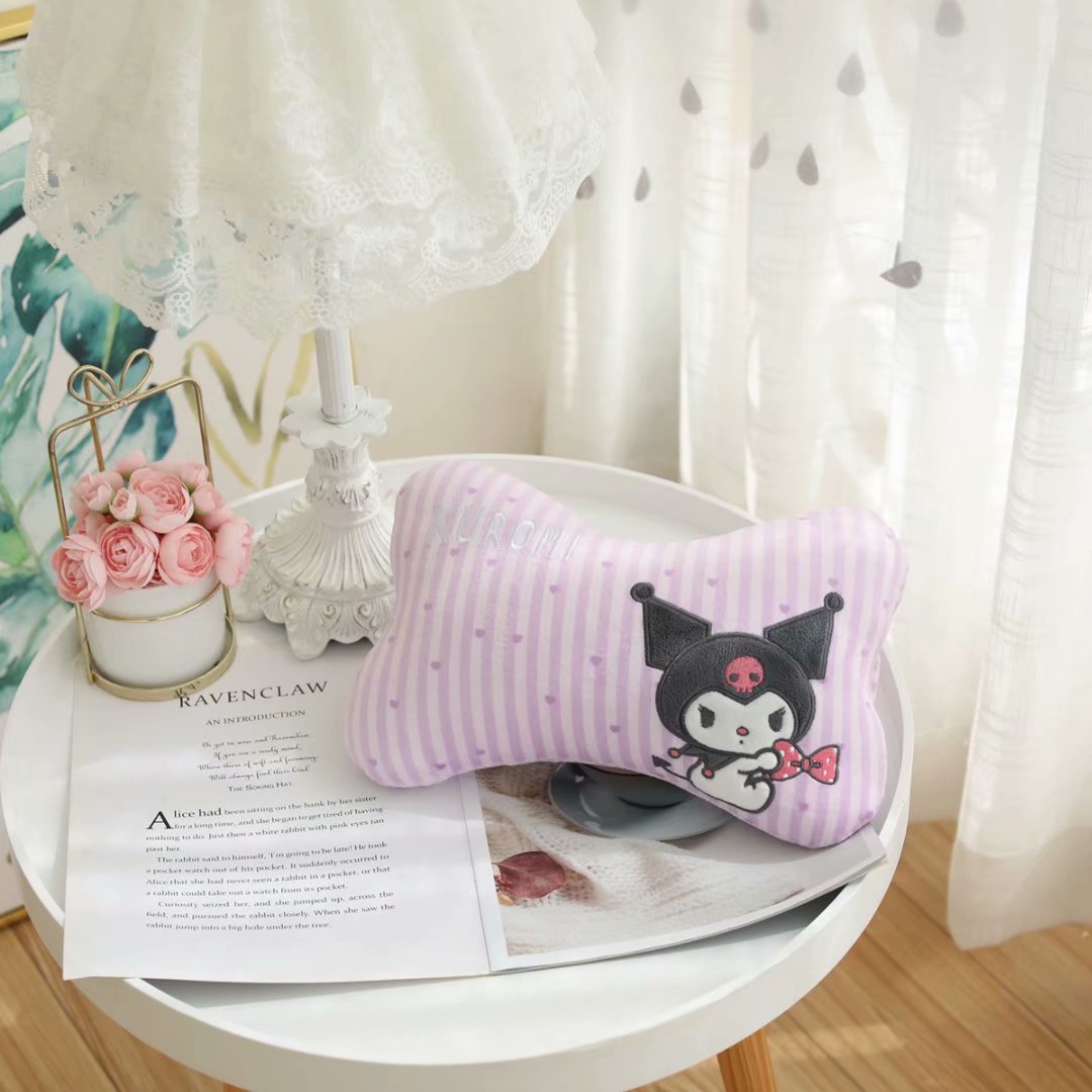 Japanese Cute Little Devil Automotive Headrest Car Seat Bone Pillow Back Cushion Throw Pillow Cushion Car Pillow Cushion