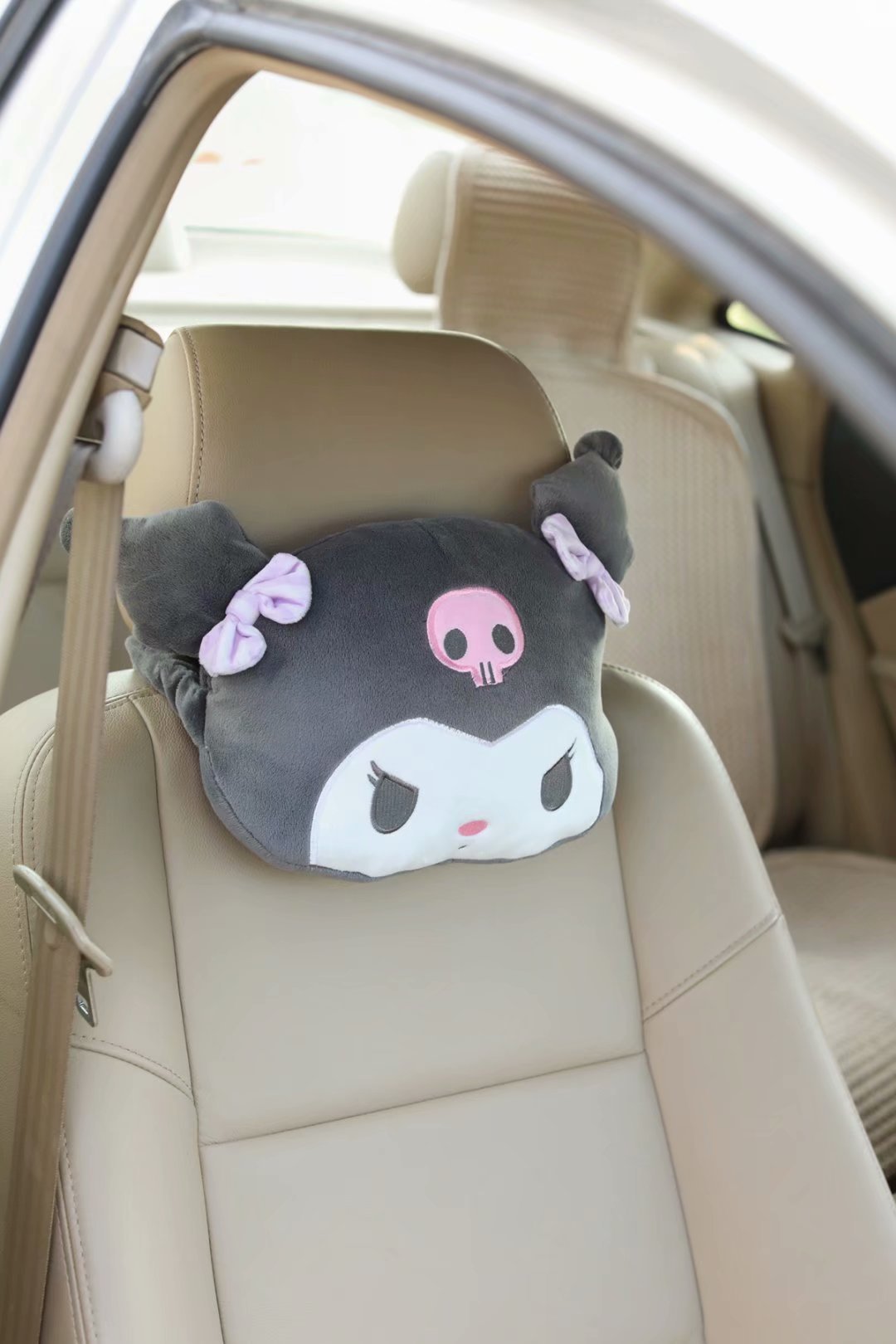 Japanese Cute Little Devil Automotive Headrest Car Seat Bone Pillow Back Cushion Throw Pillow Cushion Car Pillow Cushion