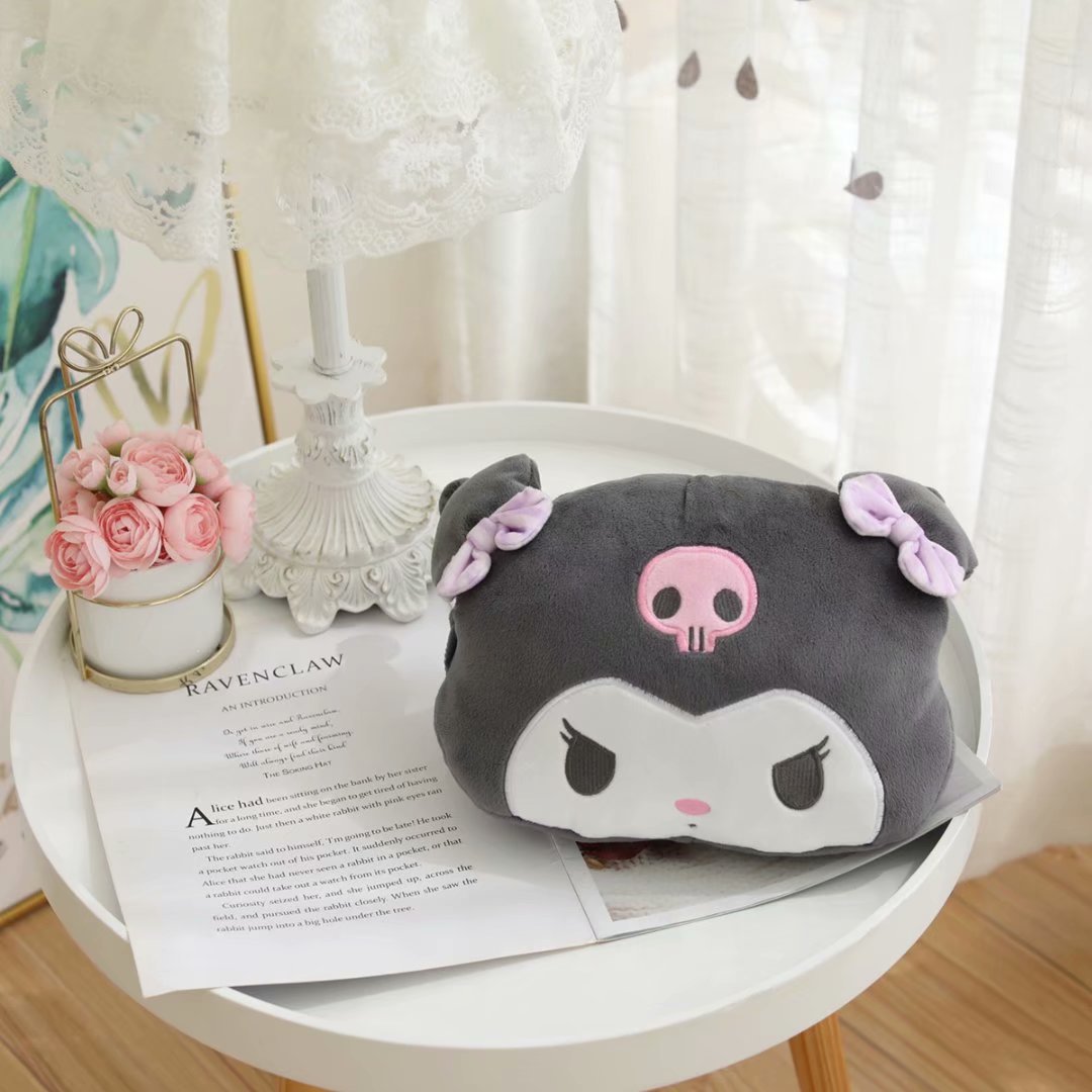 Japanese Cute Little Devil Automotive Headrest Car Seat Bone Pillow Back Cushion Throw Pillow Cushion Car Pillow Cushion