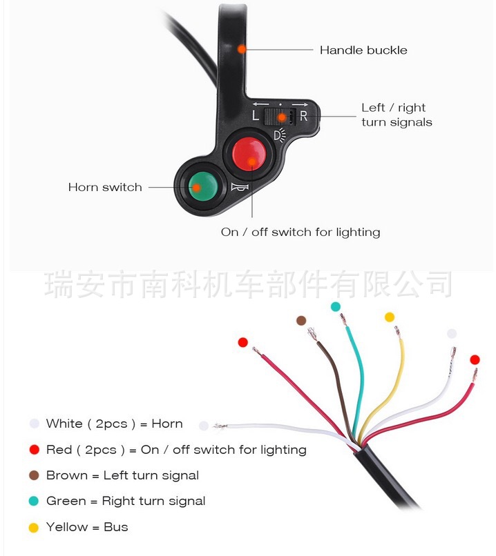 Electric Car Accessories Modified ThreeFunction Switch Turn Light Horn Headlight ThreeinOne Handle Seat Switch Electric Car Accessories Modified ThreeFunction Switch Turn Light Horn Headlight ThreeinOne Handle Seat Switch