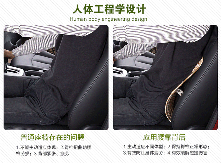 CrossBorder Four Seasons Universal Automotive Waist Cushion Office Chair Sofa Seat Back Cushion Waist Cushion