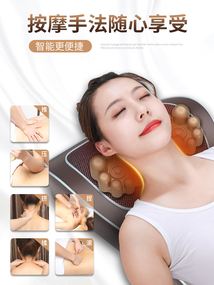 Lumbar Support Pillow Massage Back Seat Cushion Waist Pad Car Cushion Ergonomic Back Cushion Office Waist Support Cushion Lumbar Support Pillow Pad