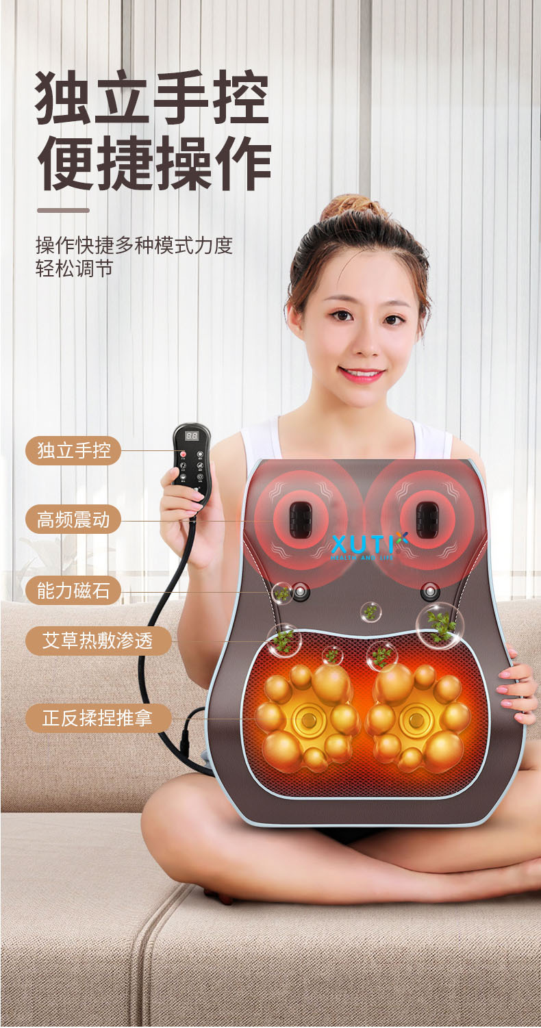 Lumbar Support Pillow Massage Back Seat Cushion Waist Pad Car Cushion Ergonomic Back Cushion Office Waist Support Cushion Lumbar Support Pillow Pad