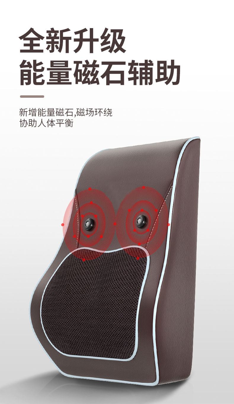 Lumbar Support Pillow Massage Back Seat Cushion Waist Pad Car Cushion Ergonomic Back Cushion Office Waist Support Cushion Lumbar Support Pillow Pad