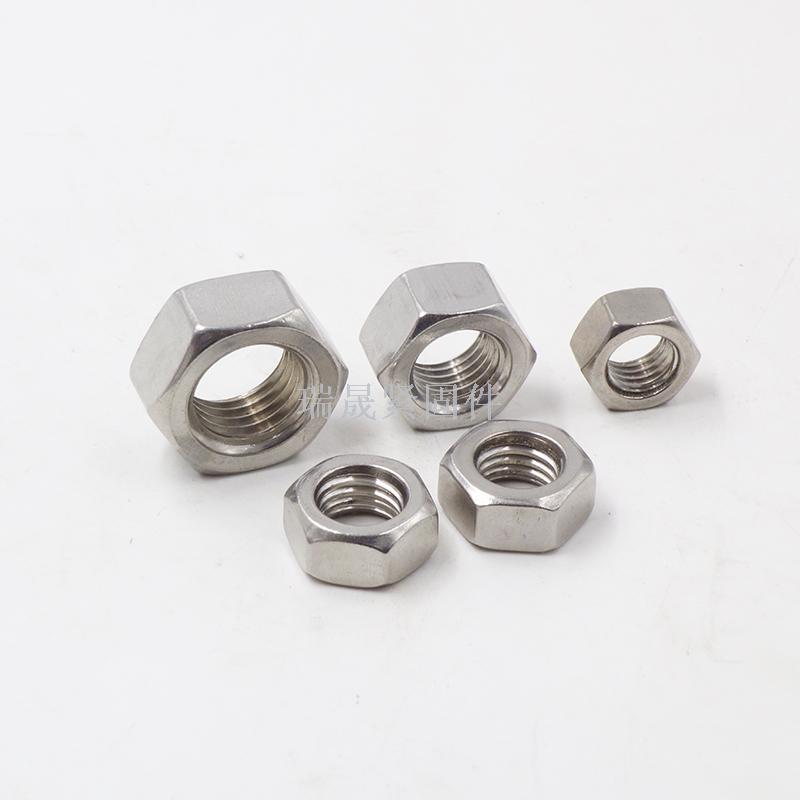 304 hexagonal nut nut screw nut nut fasteners, Stainless Steel (Stainless Steel)