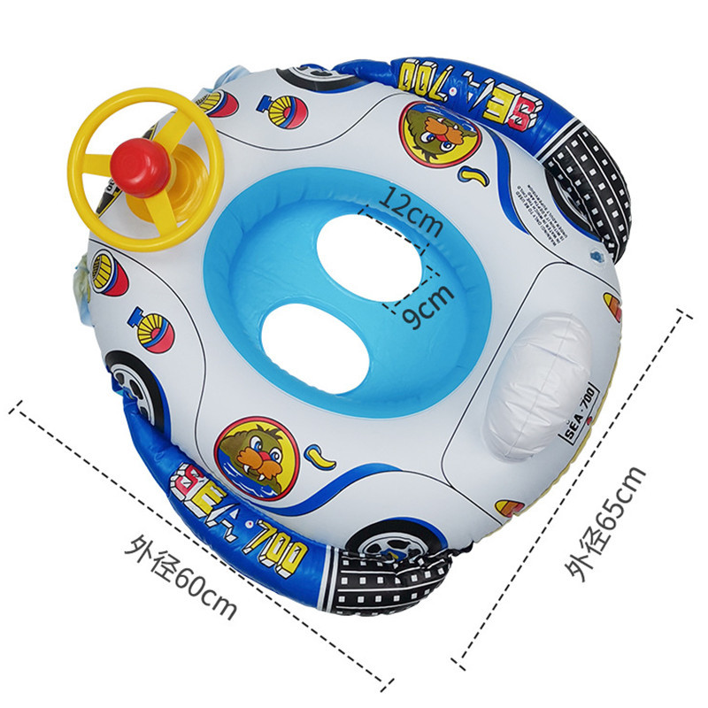 Large Thickened Car Horn Boat Infant Children Swimming in Water Pedestal Ring Steering Wheel Cross-Border Swimming Ring with Canopy Large Thickened Car Horn Boat Infant Children Swimming in Water Pedestal Ring Steering Wheel Cross-Border Swimming Ring with Canopy