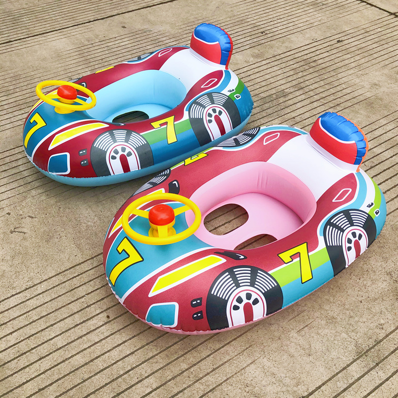 Large Thickened Car Horn Boat Infant Children Swimming in Water Pedestal Ring Steering Wheel Cross-Border Swimming Ring with Canopy Large Thickened Car Horn Boat Infant Children Swimming in Water Pedestal Ring Steering Wheel Cross-Border Swimming Ring with Canopy