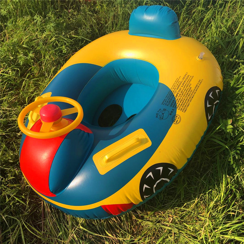 Large Thickened Car Horn Boat Infant Children Swimming in Water Pedestal Ring Steering Wheel Cross-Border Swimming Ring with Canopy Large Thickened Car Horn Boat Infant Children Swimming in Water Pedestal Ring Steering Wheel Cross-Border Swimming Ring with Canopy