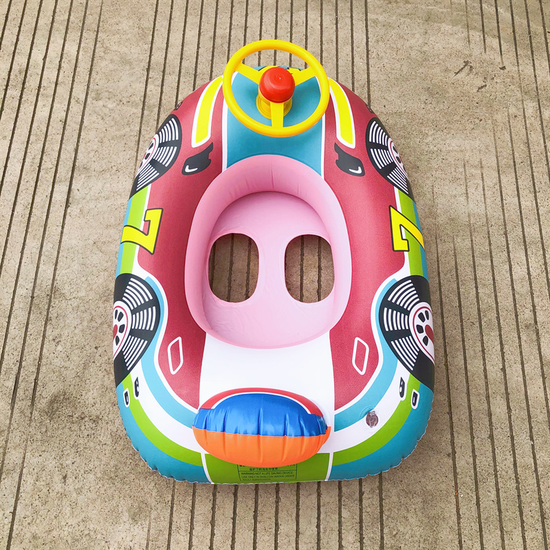 Large Thickened Car Horn Boat Infant Children Swimming in Water Pedestal Ring Steering Wheel Cross-Border Swimming Ring with Canopy Large Thickened Car Horn Boat Infant Children Swimming in Water Pedestal Ring Steering Wheel Cross-Border Swimming Ring with Canopy