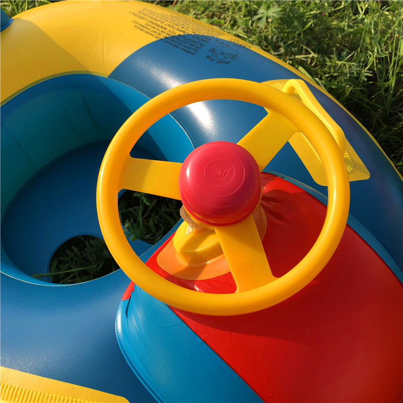 Large Thickened Car Horn Boat Infant Children Swimming in Water Pedestal Ring Steering Wheel Cross-Border Swimming Ring with Canopy Large Thickened Car Horn Boat Infant Children Swimming in Water Pedestal Ring Steering Wheel Cross-Border Swimming Ring with Canopy
