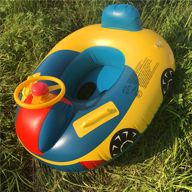 Large Thickened Car Horn Boat Infant Children Swimming in Water Pedestal Ring Steering Wheel Cross-Border Swimming Ring with Canopy Large Thickened Car Horn Boat Infant Children Swimming in Water Pedestal Ring Steering Wheel Cross-Border Swimming Ring with Canopy