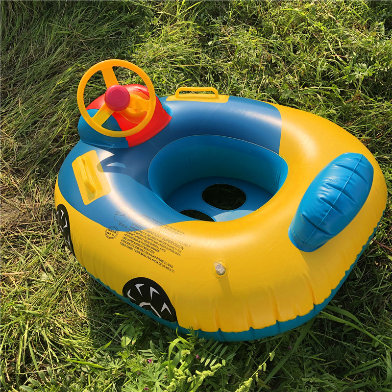 Large Thickened Car Horn Boat Infant Children Swimming in Water Pedestal Ring Steering Wheel Cross-Border Swimming Ring with Canopy Large Thickened Car Horn Boat Infant Children Swimming in Water Pedestal Ring Steering Wheel Cross-Border Swimming Ring with Canopy