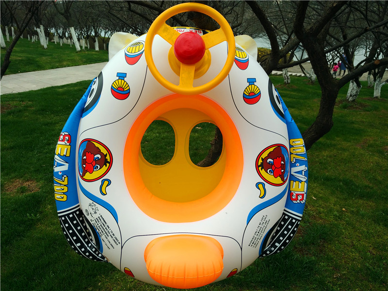 Large Thickened Car Horn Boat Infant Children Swimming in Water Pedestal Ring Steering Wheel Cross-Border Swimming Ring with Canopy Large Thickened Car Horn Boat Infant Children Swimming in Water Pedestal Ring Steering Wheel Cross-Border Swimming Ring with Canopy