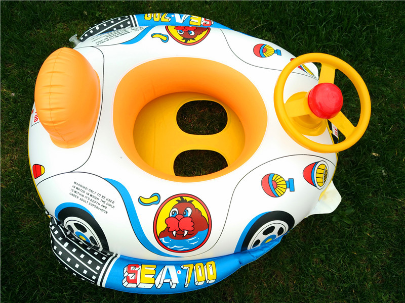 Large Thickened Car Horn Boat Infant Children Swimming in Water Pedestal Ring Steering Wheel Cross-Border Swimming Ring with Canopy Large Thickened Car Horn Boat Infant Children Swimming in Water Pedestal Ring Steering Wheel Cross-Border Swimming Ring with Canopy