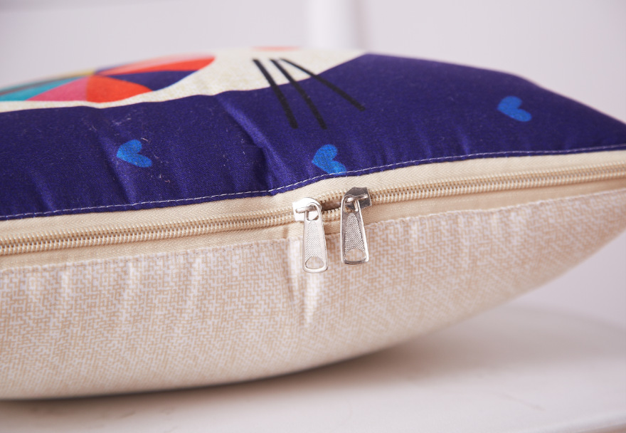 Cartoon Linen Style Pillow Blanket Multifunctional Back Seat Cushion Quilt Office Linen Airable Cover Wholesale