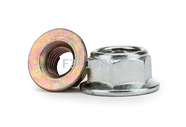 GB6187 carbon steel all metal hexagon flange face locking nut self-locking screw cap non-slip check nut