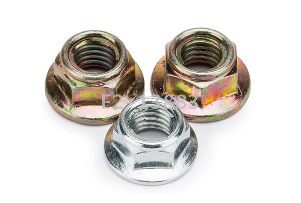 GB6187 carbon steel all metal hexagon flange face locking nut self-locking screw cap non-slip check nut