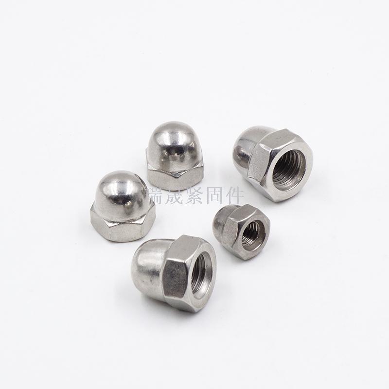 DIN1587 one cap 304 stainless steel cover nut cap round head decorative screw cap carbon steel cover female