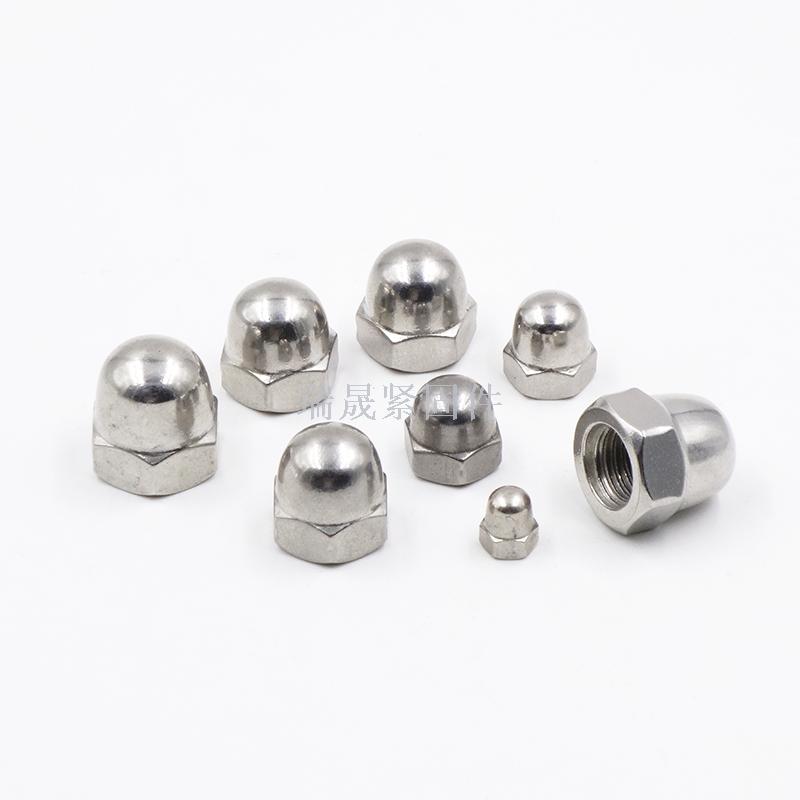 DIN1587 one cap 304 stainless steel cover nut cap round head decorative screw cap carbon steel cover female