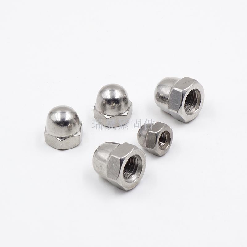 DIN1587 one cap 304 stainless steel cover nut cap round head decorative screw cap carbon steel cover female