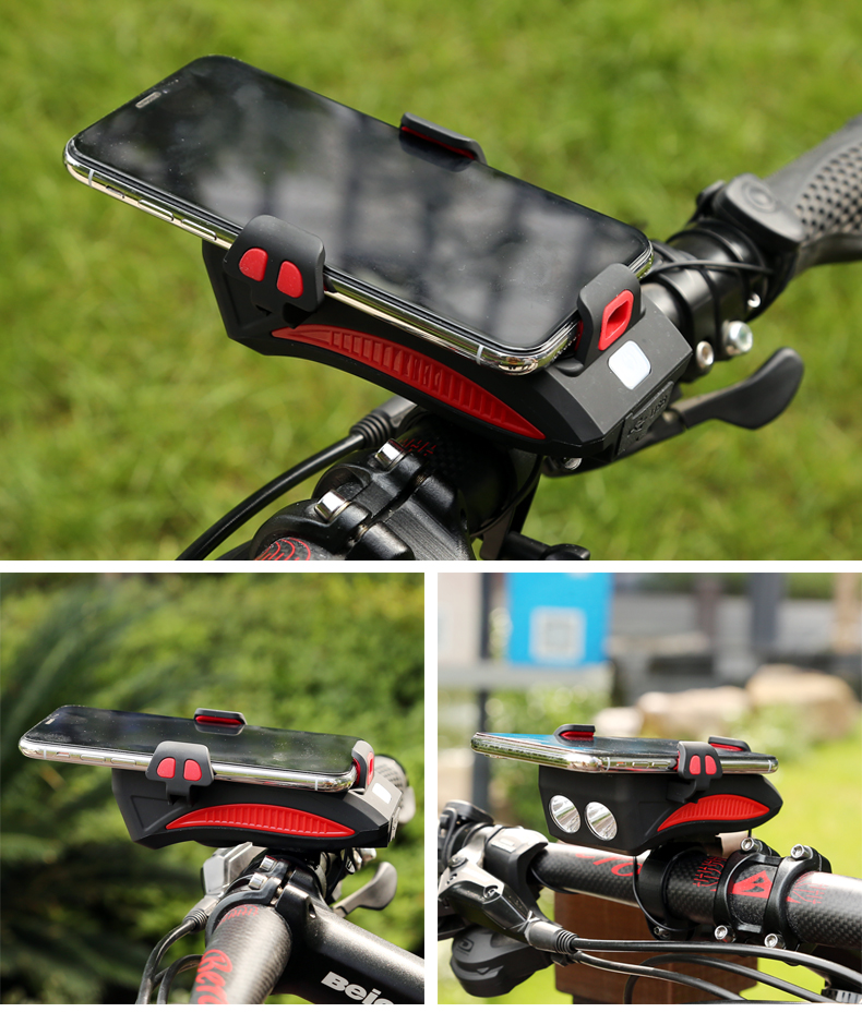 Light Mobile Phone Bracket Riding Headlight Horn Bicycle Mobile Phone Stand Car Light Charging Treasure Fixed Bracket Light Mobile Phone Bracket Riding Headlight Horn Bicycle Mobile Phone Stand Car Light Charging Treasure Fixed Bracket