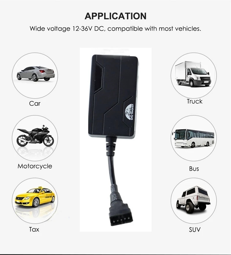 GPS TK311B Car Motorcycle Alarm System Tracker GPS Tracker Mini GPS Remote Oil and Power Cut-off With Electric Relay