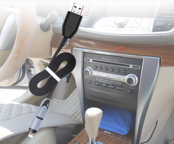 Mobile phone universal GPS data line creative 2-1 USB data charging line locator tracker Mobile phone universal GPS data line creative 2-1 USB data charging line locator tracker